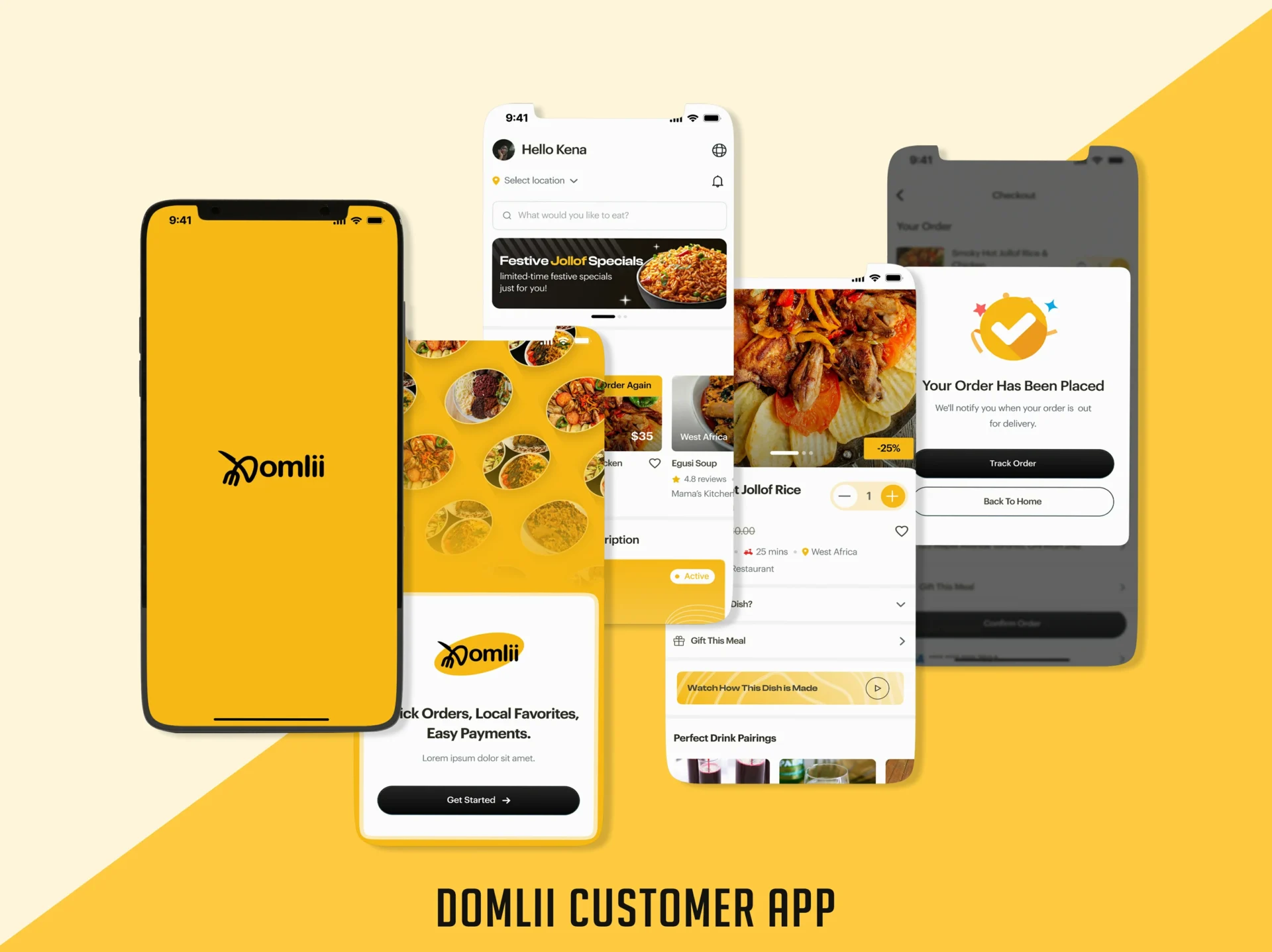 Domlii Customer APP Ui