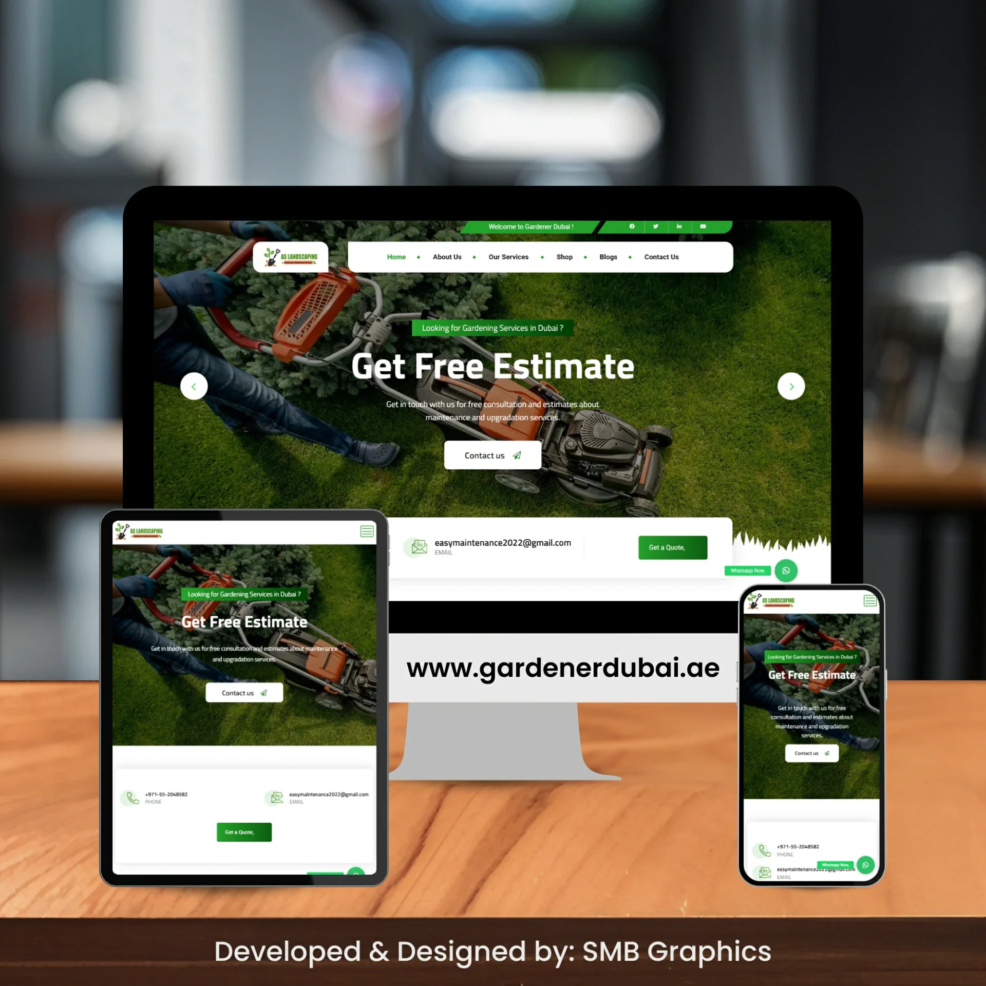 Gardener Dubai Website