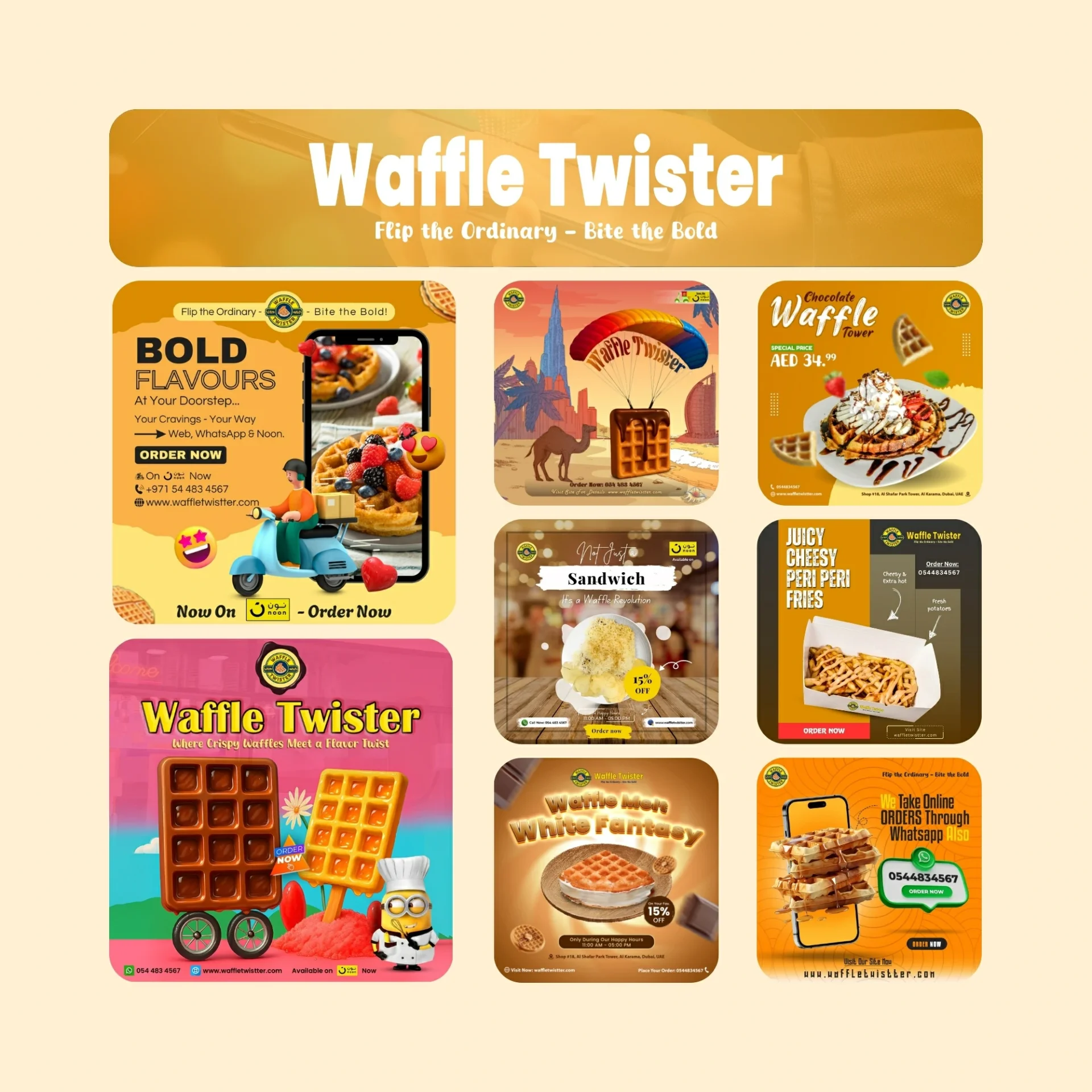 Waffle Twister Social Designing